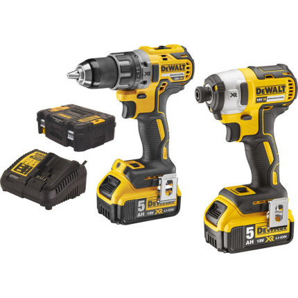 Dewalt DCK268P2T Σετ Δραπανοκατσάβιδο & Μπουλονόκλειδο 18V με 2 Μπαταρίες 5Ah και Θήκη <span style="color: white; visibility:visible;">5035048643563</span>
