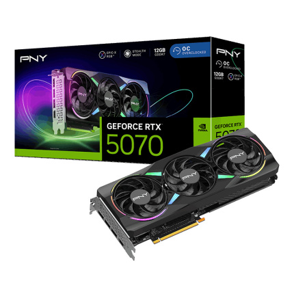 PNY GeForce RTX 5070 12GB GDDR7 ARGB EPIC-X RGB OC Triple Fan Κάρτα Γραφικών VCG507012TFXXPB1-O <span style="color: white; visibility:visible;">4718006457358,0751492794440</span>