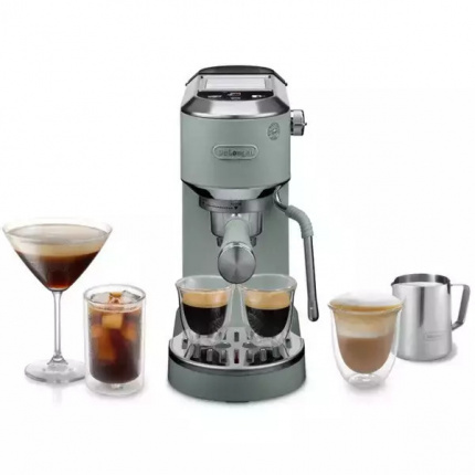 De'Longhi Dedica Duo Μηχανή Espresso 1450W Πίεσης 15bar Silver <span style="color: white; visibility:visible;">8004399032538</span>