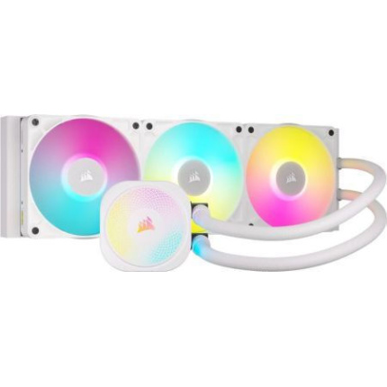 Corsair ICUE LINK TITAN 360 RX RGB Υδρόψυξη Επεξεργαστή Τριπλού Ανεμιστήρα 120mm για Socket AM4/AM5/1700 Λευκή <span style="color: white; visibility:visible;">0840006685463</span>