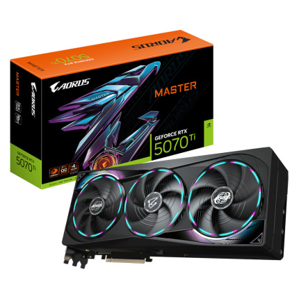 Gigabyte GeForce RTX 5070 Ti 16GB GDDR7 Aorus Master Κάρτα Γραφικών GV-N507TAORUS M-16GD 4719331355678