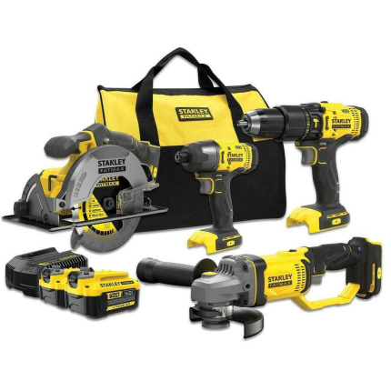 Stanley SFMCK469M2-QW Σετ Κρουστικό Δραπανοκατσάβιδο 18V με 2 Μπαταρίες 4Ah και Θήκη <span style="color: white; visibility:visible;">5054905285722</span>