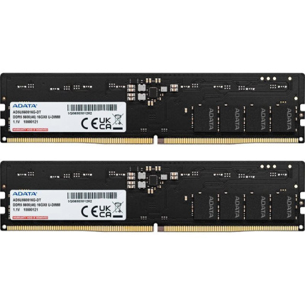 Adata DDR5 32GB RAM με 2x16GB Modules και Ταχύτητα 5600 για Desktop AD5U560016G-DT <span style="color: white; visibility:visible;">4711085939241</span>