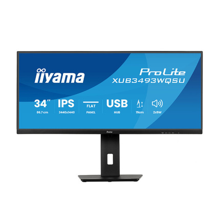 Iiyama XUB3493WQSU-B6 IPS Monitor 34" 3440x1400 <span style="color: white; visibility:visible;">4948570125609</span>