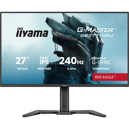 Iiyama G-Master Red Eagle IPS HDR Monitor 27" FHD 1920x1080 240Hz <span style="color: white; visibility:visible;">4948570126439</span>