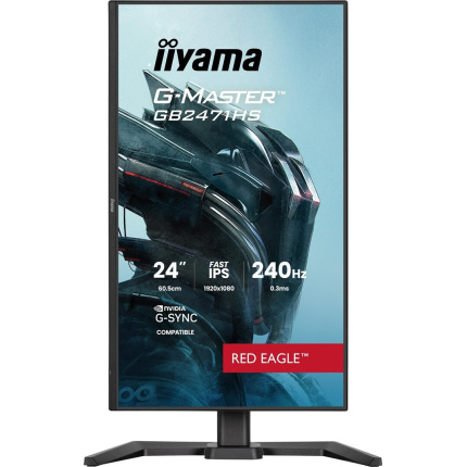 Iiyama G-Master Red Eagle IPS HDR Monitor 23.8" FHD 1920x1080 240Hz <span style="color: white; visibility:visible;">4948570126392</span>