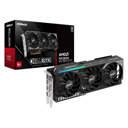 ASRock Radeon RX 9070 XT 16GB GDDR6 Challenger Κάρτα Γραφικών <span style="color: white; visibility:visible;">4710483942761</span>