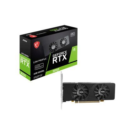 MSI GeForce RTX 3050 6GB GDDR6 LP E 6G OC Κάρτα Γραφικών <span style="color: white; visibility:visible;">4711377265584</span>