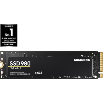 Samsung 980 SSD 500GB M.2 NVMe PCI Express 3.0 MZ-V8V500BW <span style="color: white; visibility:visible;">8806090572227</span>