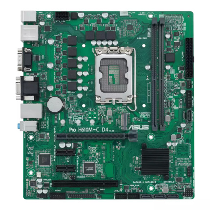 Asus Pro H610M-C D4-CSM Motherboard Micro ATX με Intel 1700 Socket 90MB1A30-M0EAYC <span style="color: white; visibility:visible;">4711081699132</span>