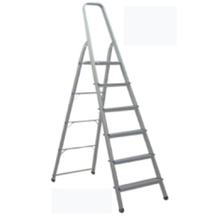 Σκάλα οικιακή αλουμινίου 6+1 σκαλιά ύψος: 1,60m. <span style="color: white; visibility:visible;"></span>