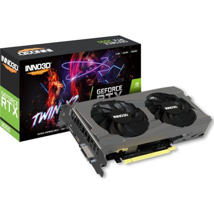 Inno 3D GeForce RTX 3050 8GB GDDR6 Twin X2 V2 Κάρτα Γραφικών N30502-06D6-1880VA60 <span style="color: white; visibility:visible;">0835168004429</span>
