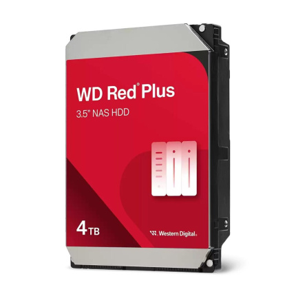 Western Digital Red Plus 4TB HDD Σκληρός Δίσκος 3.5" SATA III 5400rpm με 256MB Cache για NAS / Server WD40EFZZ <span style="color: white; visibility:visible;">0718037905754</span>