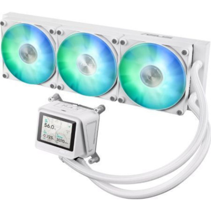 Asus MAX Gaming LC 360 ARGB LCD Υδρόψυξη Επεξεργαστή Τριπλού Ανεμιστήρα 120mm για Socket AM4/AM5/1700/1200 Λευκή <span style="color: white; visibility:visible;">4711636155533</span>