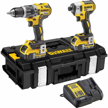 Dewalt DCK266P2 Σετ Κρουστικό Δραπανοκατσάβιδο & Παλμικό Κατσαβίδι Brushless 18V με 2 Μπαταρίες 5Ah και Θήκη <span style="color: white; visibility:visible;">5035048488652</span>