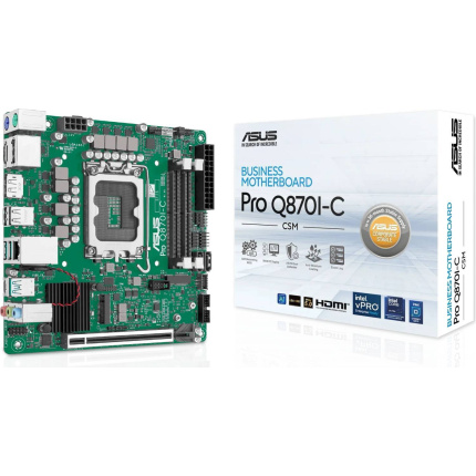 Asus PRO Q870I-C-CSM Motherboard Mini ITX με Intel 1851 Socket 90MB1MPP-M0EAYC <span style="color: white; visibility:visible;">4711636208857</span>