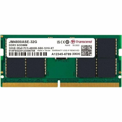 Transcend DDR5 με Module 1x32GB και Ταχύτητα 4800 για Laptop JM4800ASE-32G <span style="color: white; visibility:visible;">0760557844686</span>