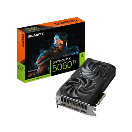 Gigabyte GeForce RTX 5060 Ti 8GB GDDR7 Windforce OC Κάρτα Γραφικών GV-N506TWF2OC-8GD <span style="color: white; visibility:visible;">4719331356057</span>