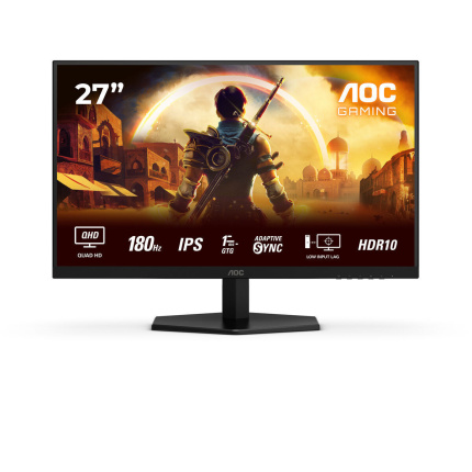 AOC Q27G42XE IPS HDR Monitor 27" QHD 2560x1440 180Hz με Χρόνο Απόκρισης 0.5ms GTG <span style="color: white; visibility:visible;">4038986642606</span>