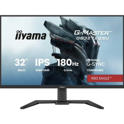 Iiyama GB3272QSU-B1 IPS HDR Gaming Monitor 32" QHD 2560x1440 180Hz <span style="color: white; visibility:visible;">4948570127115</span>