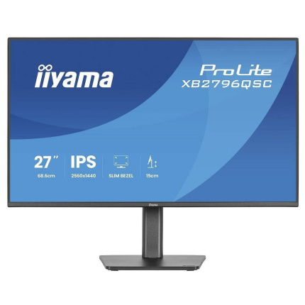 Iiyama XB2796QSC-B1 IPS Monitor 27" QHD 2560x1440 με Χρόνο Απόκρισης 4ms GTG <span style="color: white; visibility:visible;">4948570127023</span>