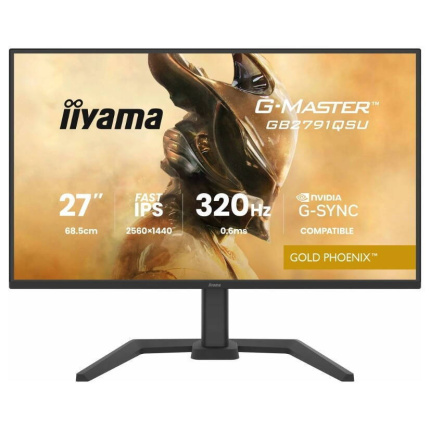 Iiyama GB2791QSU-B1 IPS HDR Gaming Monitor 27" QHD 2560x1440 320Hz <span style="color: white; visibility:visible;">4948570126859</span>