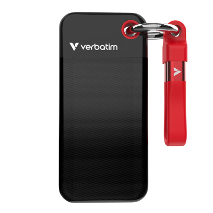 Verbatim Pocket USB 3.2 / USB-C Εξωτερικός SSD 1TB M.2 Black / Red <span style="color: white; visibility:visible;">0023942321927</span>