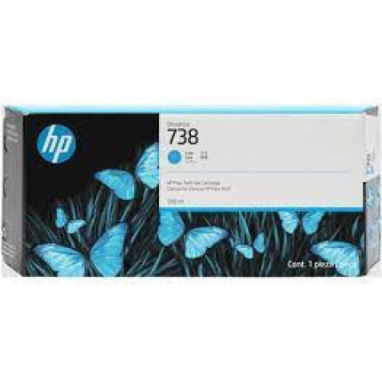 HP 738 Γνήσιο Μελάνι Εκτυπωτή InkJet Κυανό (676M6A) <span style="color: white; visibility:visible;">0196548336166</span>