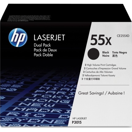 HP 55X Γνήσιο Multipack Toner Laser Εκτυπωτή Μαύρο High Yield 2τμχ (CE255XD) <span style="color: white; visibility:visible;">0885631277102</span>