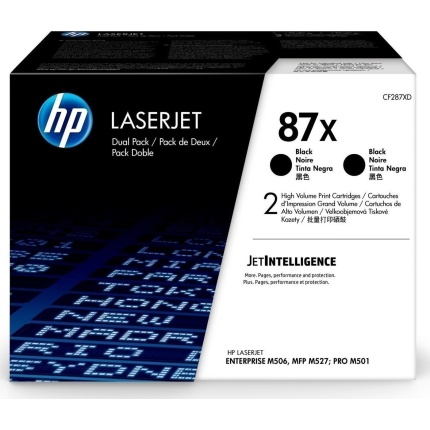 HP 87X Γνήσιο Multipack Toner Laser Εκτυπωτή Μαύρο High Capacity 2τμχ CF287XD <span style="color: white; visibility:visible;">0190780576083</span>