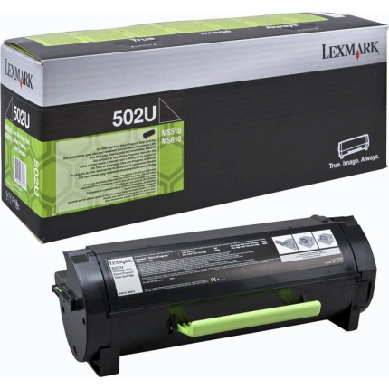 Lexmark 502U Γνήσιο Toner Laser Εκτυπωτή Μαύρο High Yield Extra High Yield 20000 Σελίδων 50F2U00 <span style="color: white; visibility:visible;">0734646433235</span>