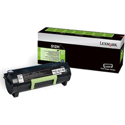 Lexmark 512H Γνήσιο Toner Laser Εκτυπωτή Μαύρο High Capacity Return Program 5000 Σελίδων 51F2H00 <span style="color: white; visibility:visible;">0734646562355</span>