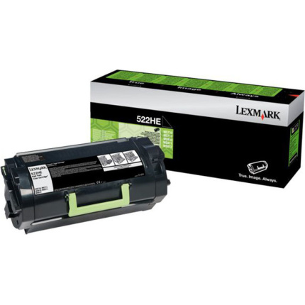 Lexmark 522HE Γνήσιο Toner Laser Εκτυπωτή Μαύρο High Yield 25000 Σελίδων 52D2H0E <span style="color: white; visibility:visible;">0734646455565</span>