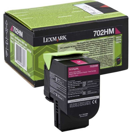 Lexmark 702HM Γνήσιο Toner Laser Εκτυπωτή Ματζέντα High Yield Return Program 3000 Σελίδων 70C2HM0 <span style="color: white; visibility:visible;">0734646436823</span>