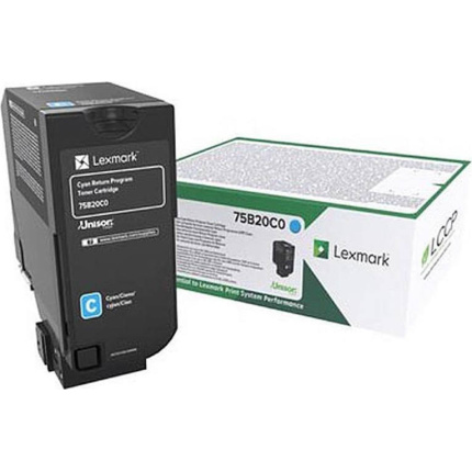 Lexmark 75B20C0 Γνήσιο Toner Laser Εκτυπωτή Κυανό Return Program 10000 Σελίδων <span style="color: white; visibility:visible;">0734646645652</span>