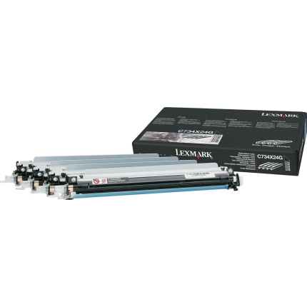 Lexmark C734X24G Γνήσιο Multipack Drum Laser Εκτυπωτή Μαύρο/Κίτρινο/Κυανό/Ματζέντα Return Program 4τμχ C734X24G <span style="color: white; visibility:visible;">0734646058964</span>