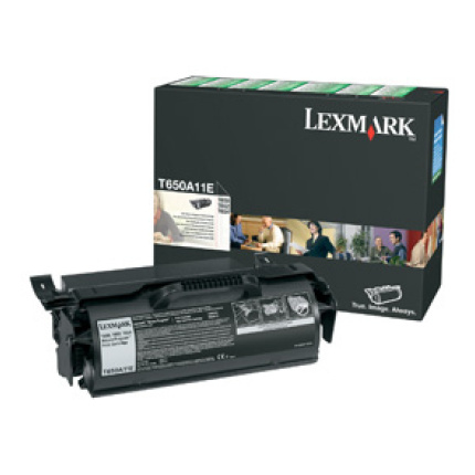 Lexmark T650A11 T650A11E Γνήσιο Toner Laser Εκτυπωτή Μαύρο Return Program 7000 Σελίδων T650A11 T650A11E <span style="color: white; visibility:visible;">0734646064323</span>
