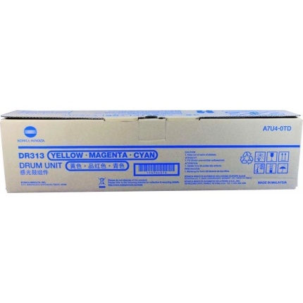 Konica Minolta DR-313 Γνήσιο Drum Laser Εκτυπωτή Κυανό/Κίτρινο/Ματζέντα 75000 Σελίδων (A7U40TD) <span style="color: white; visibility:visible;">4053768188295</span>
