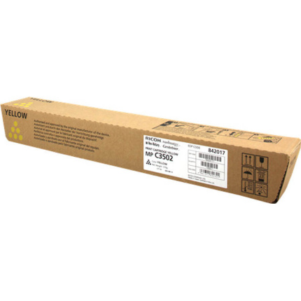 Ricoh MPC 3502 Γνήσιο Toner Laser Εκτυπωτή Κίτρινο 18000 Σελίδων 842017 <span style="color: white; visibility:visible;">4961311868818</span>