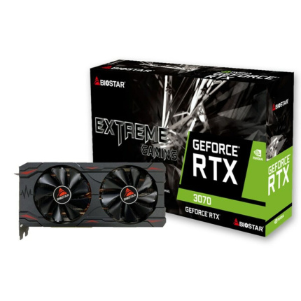 Biostar GeForce RTX 3070 8GB GDDR6 Κάρτα Γραφικών VN3706RM82 <span style="color: white; visibility:visible;">4712960686632</span>