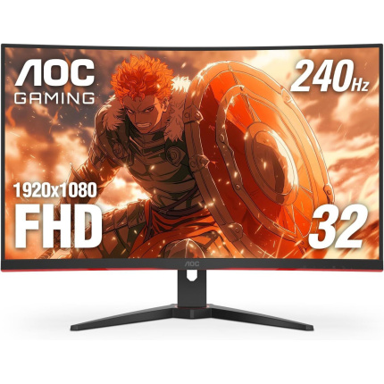 AOC C32G2ZE VA Curved Gaming Monitor 31.5" FHD 1920x1080 240Hz με Χρόνο Απόκρισης 4ms GTG <span style="color: white; visibility:visible;">4038986117395</span>