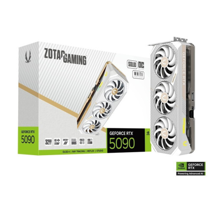 Zotac GeForce RTX 5090 32GB GDDR7 SOLID OC White Edition Κάρτα Γραφικών ZT-B50900Q-10P <span style="color: white; visibility:visible;">8886307700452</span>