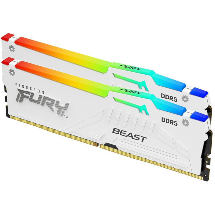Kingston Fury Beast RGB DDR5 32GB RAM με 2x16GB Modules και Ταχύτητα 6000 για Desktop KF560C36BWE2AK2-32 <span style="color: white; visibility:visible;">0740617345889</span>