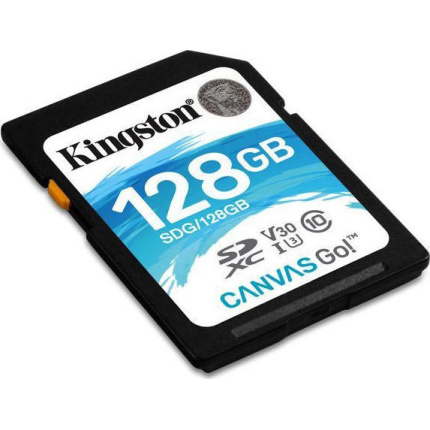 Kingston Canvas Go! SDXC 128GB Class 10 U3 V30 UHS-I <span style="color: white; visibility:visible;">0740617347708,0740617353990</span>