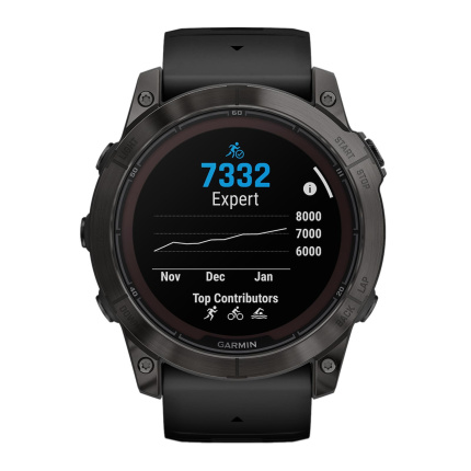 Garmin Fenix 7X Pro Sapphire Solar Titanium 51mm Αδιάβροχο Smartwatch με Παλμογράφο (Carbon Grey DLC Titanium with Black Band) <span style="color: white; visibility:visible;">0753759317850</span>