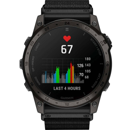Garmin Tactix 7 AMOLED Edition Titanium 51mm Αδιάβροχο Smartwatch με Παλμογράφο (Nylon and Silicone Black) <span style="color: white; visibility:visible;">0753759329655</span>