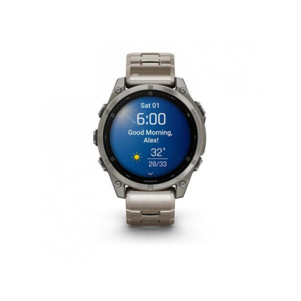 Garmin Fenix 8 Titanium 47mm Αδιάβροχο Smartwatch με Παλμογράφο (Sapphire, Titanium With Vented Titanium Bracelet) <span style="color: white; visibility:visible;">0753759338138</span>