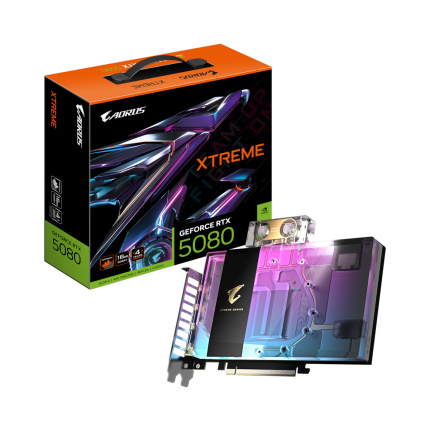 Gigabyte GeForce RTX 5080 16GB GDDR7 Xtreme Waterforce WB Κάρτα Γραφικών GV-N5080AORUSX WB-16GD <span style="color: white; visibility:visible;">4719331355708</span>