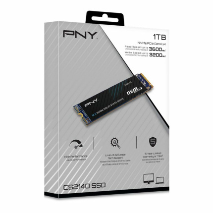 PNY SSD 1TB M.2 NVMe PCI Express 4.0 M280CS2140-1TB-RB <span style="color: white; visibility:visible;">0751492650944</span>