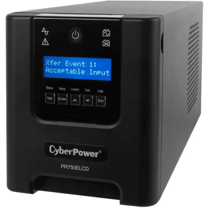 CyberPower PR750ELCD UPS Line-Interactive 750VA 675W με 6 IEC Πρίζες <span style="color: white; visibility:visible;">4712364143397</span>